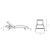 Glimpse Outdoor Patio Mesh Chaise Lounge Chair