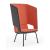 TWIST&SIT High Back Lounge Chair, Metal 4-leg Base