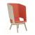 TWIST&SIT High Back Lounge Chair, Wood 4-Leg Base