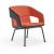 TWIST&SIT Armchair, Metal 4-leg Base