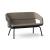 Twist & Sit Polyurethane Low Back 2-Seater Sofa w/Steel Frame & Base (Fabric 2)
