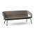 Twist & Sit Polyurethane Low Back 3-Seater Sofa w/Steel Frame & Base (Fabric 1)