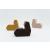 Shape Fabric Pouf w/Backrest