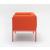 Stilt Fabric Office Armchair w/Metal Legs