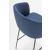 Grace Bar Stool w/4-leg Metal Base