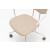 New School N2N03K Swivel Office Chair w/4-Star Metal Frame, Castors & Headrest