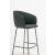 Grace Bar Stool w/4-leg Metal Base
