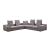 Flipout L-Shaped Tweed 5-piece Sectional Sofa
