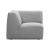 Scoop Polyester Fabric Corner Chair