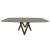 Cartesio W98.4-inch Ceramic/Metal/Wood Customizable Elliptical Dining Table