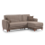 Seren Polyester Convertible Storage Sectional