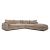 Onza Customizable Tweed Fabric Modular Sectional Sofa