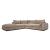 Onza 5-piece L-Shaped Tweed Fabric Modular Sectional Sofa w/Chaise