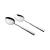 Salad Server Set with Hammered Silver Plated