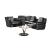 SF 323 Italian Leather Sectional Recliner Sofa