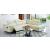 SF 613+ Italian Leather L-Shape Sectional Sofa w/Adjustable Headrest, Full Power Motion Recliner on One Arm Chair & Wireless Charger
