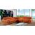 SF 878 Italian Leather Sectional Sofa w/Adjustable Headrest