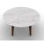 Abrey Wood/Ceramic Round Dining Table