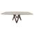 Cartesio W98.4-inch Ceramic/Metal/Wood Customizable Elliptical Dining Table