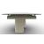 Twins Metal/Ceramic Rectangular Extendable Dining Table w/Rounded Corners