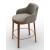 Adel Fabric/Wood Customizable Counter Stool