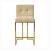 Timeless Armless Velvet Bar Stool