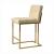 Timeless Armless Velvet Bar Stool