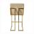 Timeless Armless Velvet Bar Stool