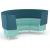 Arcipelago Four Seater Modular Curved Sofa with Highback