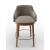 Adel Fabric/Wood Customizable Counter Stool