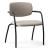 Gama Set of Visitor Armchairs, Upholstered Seat & Back, 4-leg Frame
