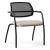 Gama Visitor Armchair, Upholstered Seat & Mesh Back, 4-leg Frame