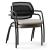 Gama Set of Visitor Armchairs, Upholstered Seat & Mesh Back, 4-leg Frame