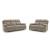 Side-Swipe Polyester Reclining Living Room Set