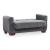 Sirius Polyester Convertible Loveseat