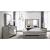 Skyline Rubberwood/Glass Bed