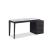 Slate Modern Office Desk with Storage Drawers
