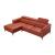 Slate Leather Sectional w/Motion Headrests, Left Arm Chaise Facing