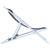 Sunset Aluminum Outdoor Lounge Sling Chair with Headrest