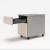 Color Office Lockable Mobile Pedestal w/1 Drawer, 1 File Drawer & Pencil Tray