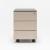 Color Office Lockable Mobile Pedestal w/3 Drawers & Pencil Tray
