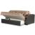 Sleep Plus Fabric/PU Convertible Loveseat