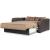 Sleep Plus Fabric/PU Convertible Loveseat