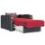 Sleep Plus Fabric/PU Convertible Chair