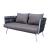 Spencer 4 Piece Outdoor Rope/Marble Conversation Set