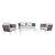 Spencer 4 Piece Outdoor Rope/Marble Conversation Set