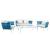 Spencer 4 Piece Outdoor Rope/Marble Conversation Set