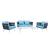 Spencer 4 Piece Outdoor Rope/Marble Conversation Set