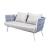 Spencer 4 Piece Outdoor Rope/Marble Conversation Set
