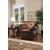 Franklin Fabric/Leatherette/Wood Living Room Set
